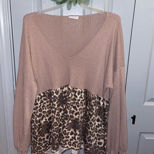 Chic soul waffle knit top